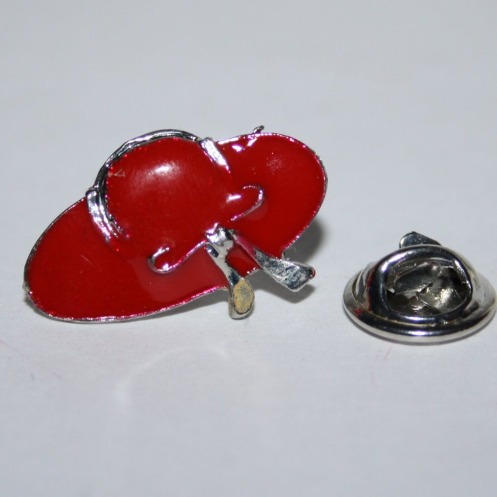 Beautiful red hat pin